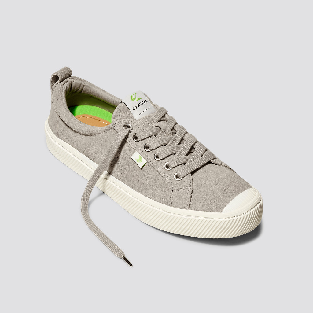 OCA LOW Cariuma Low Top Suede Hombre Gris | JOBFPY591