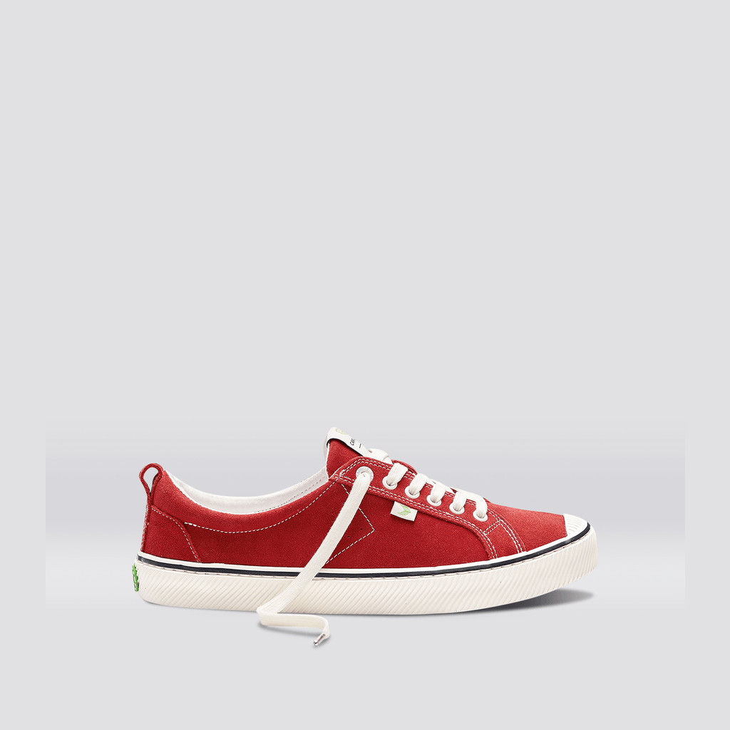 OCA LOW Cariuma Low Top Suede Hombre Rojas | PEGNIU367