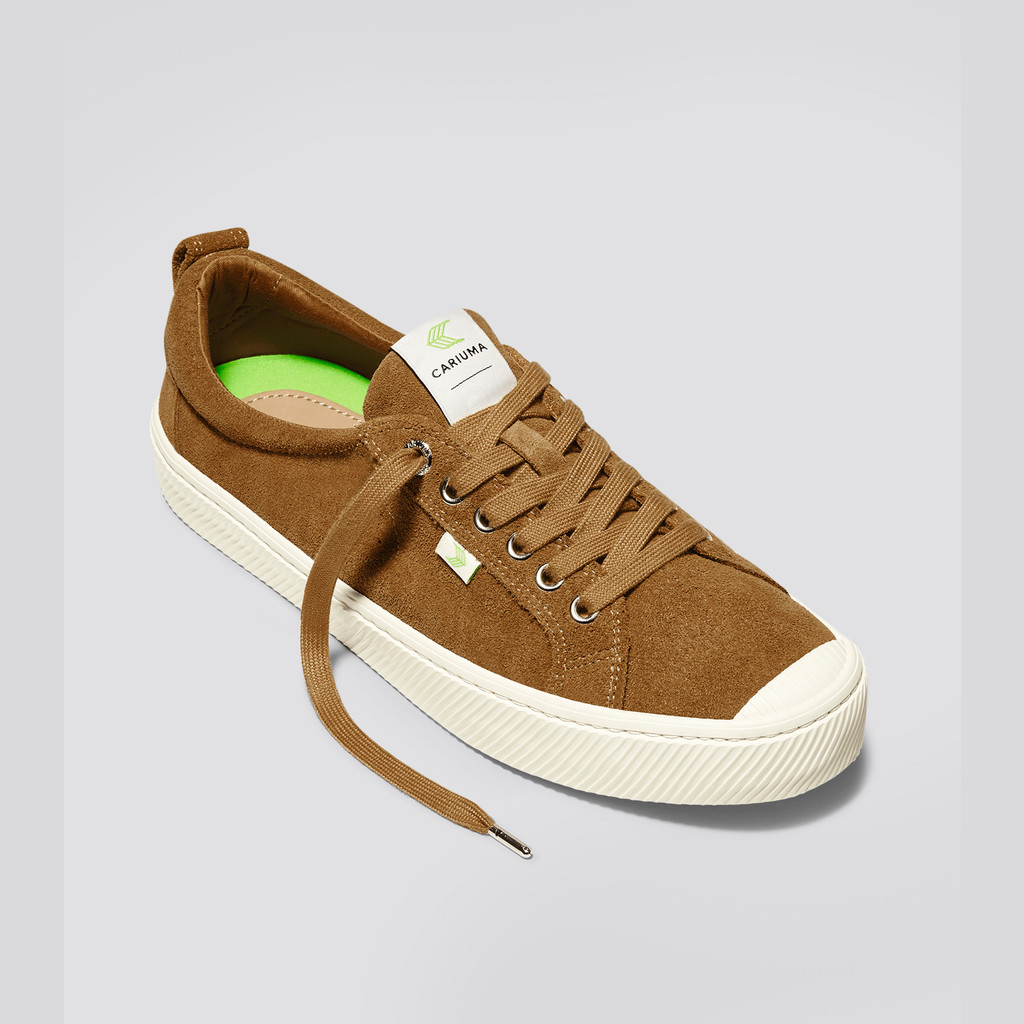 OCA LOW Cariuma Low Top Suede Mujer Camel | PCWZFO759