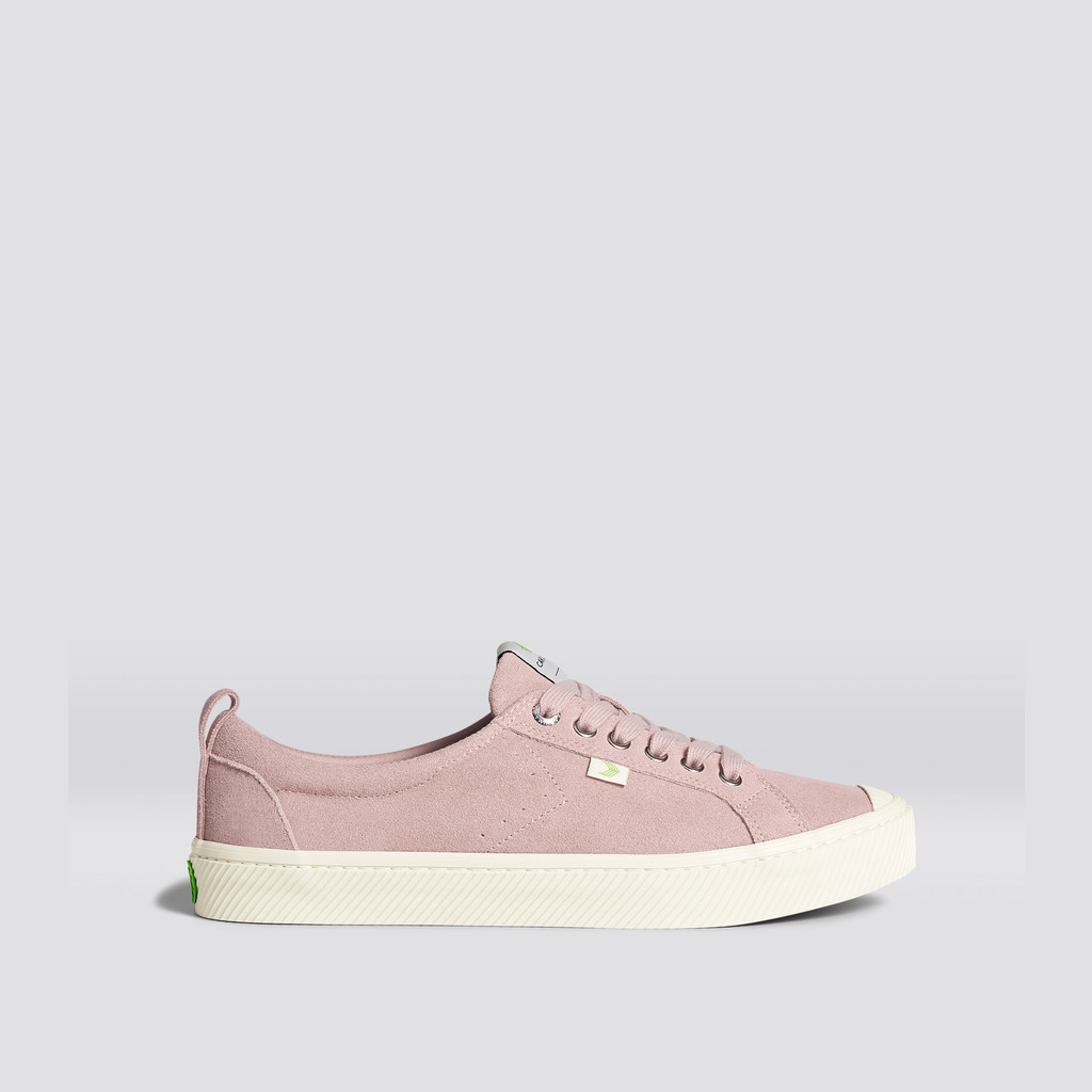 OCA LOW Cariuma Low Top Suede Mujer Rosas Rojas | GHYEDB867