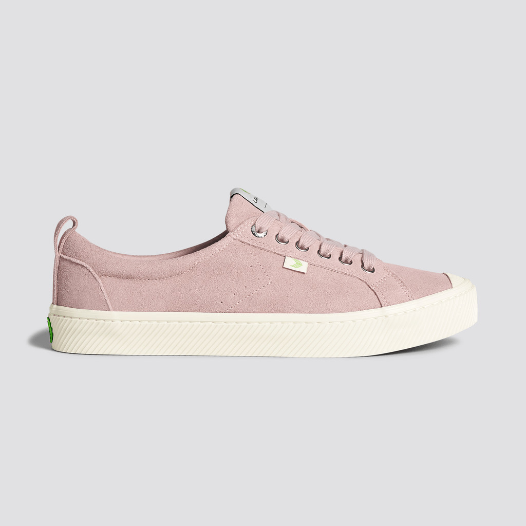 OCA LOW Cariuma Low Top Suede Mujer Rosas Rojas | GHYEDB867